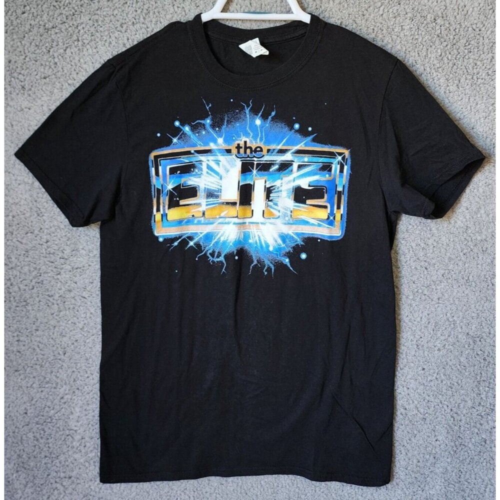 THE ELITE‎ AEW All Elite Wrestling Young Bucks Omega Rhodes Black T Shirt Size M
